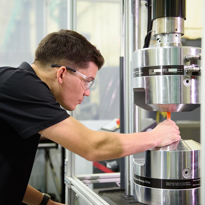 Engineer on UTM machine